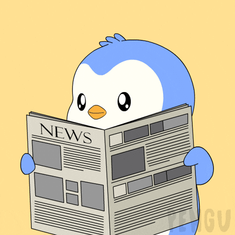Happy Good News GIF by Pudgy Penguins