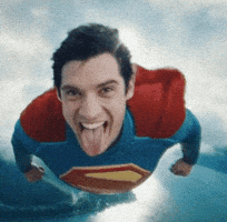 Superman Flying GIF