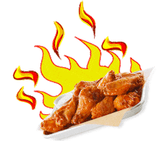 Hot Sauce Fire Sticker by Buffalo Wild Wings