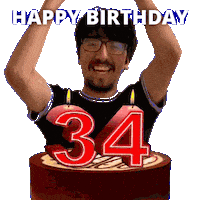34Th Birthday Sticker