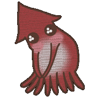 Squid Sticker by Illustrator.aki