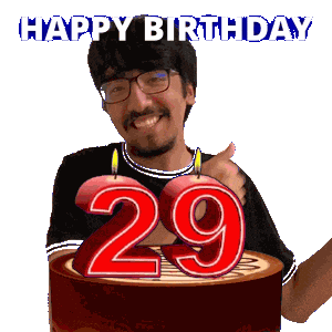 29 Years Old 29Th Birthday Sticker