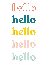 Bonjour Hello Sticker