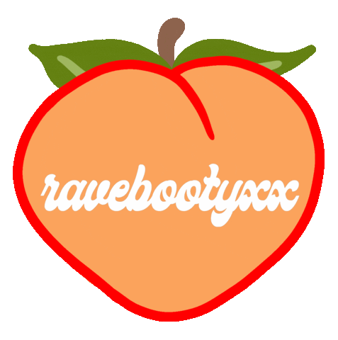 Rainbow Booty Sticker by RaveBootyXX