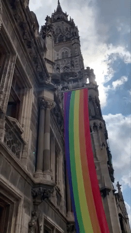 Rainbow Flag Unfurled at Munich Town Hall