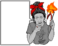 Miami Heat Sticker by 305Pride