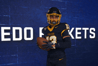 Wide Receiver Mic Drop GIF by Toledo Rockets