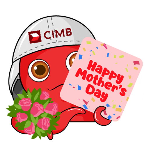 CIMBBank giphyupload happy mom mother GIF