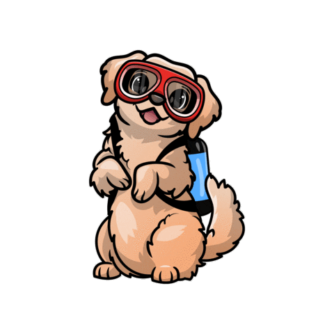 Dog Water Sticker by Aqua Revolution