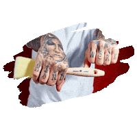 Tattoo Pinsel Sticker by Megagruppe