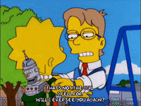 touching lisa simpson GIF