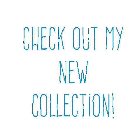 mademoisellefauve giphyupload blue hand lettering check out Sticker