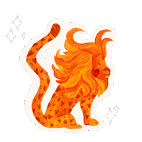 Leo Horoscope Sticker by Maira Peralta