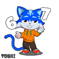 Cat Sticker by Toshithecat