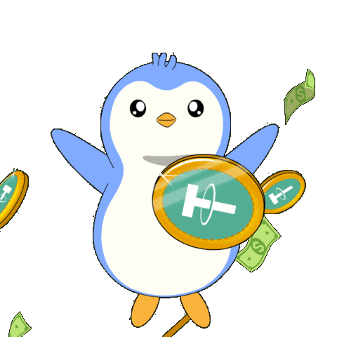 Money Crypto Sticker by Pudgy Penguins