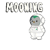 Space Landing Sticker by Abster