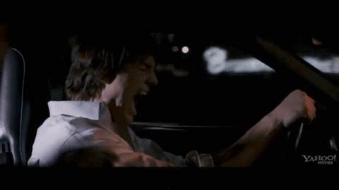 driving ashton kutcher GIF