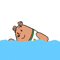 Chill Out Swimming Sticker