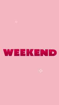 Week End Typography GIF by Art of tvb
