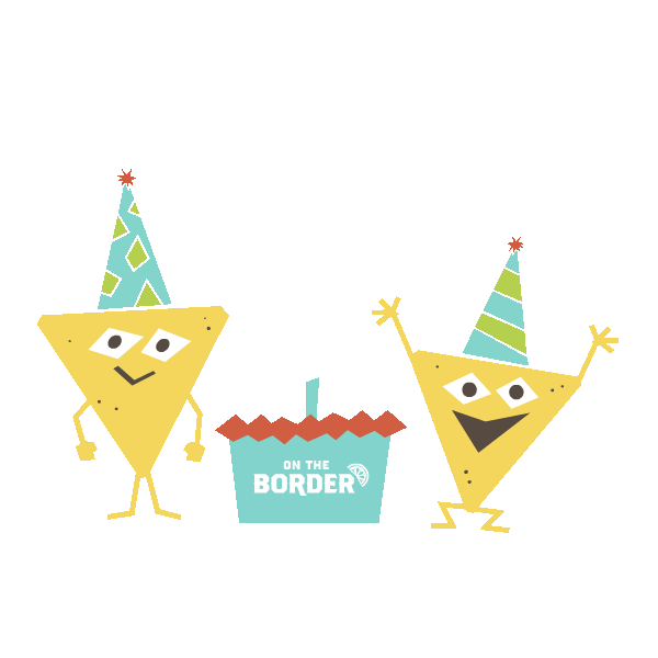 ontheborder happy cool excited birthday Sticker