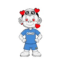 Surprised Face Wow Sticker by Zhot Shop