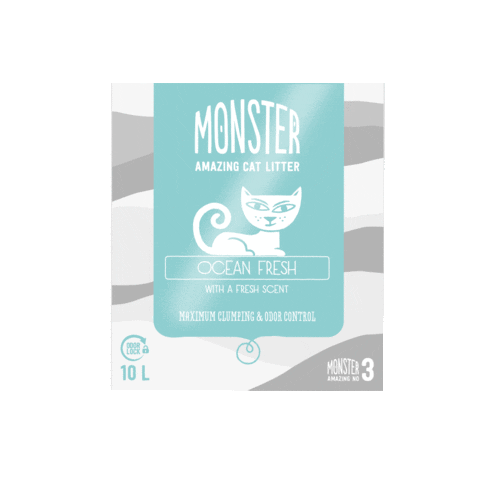 Monster Cat Litter Sticker by Tree of Pets