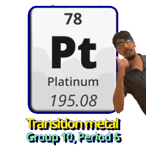 Pt Platinum Sticker
