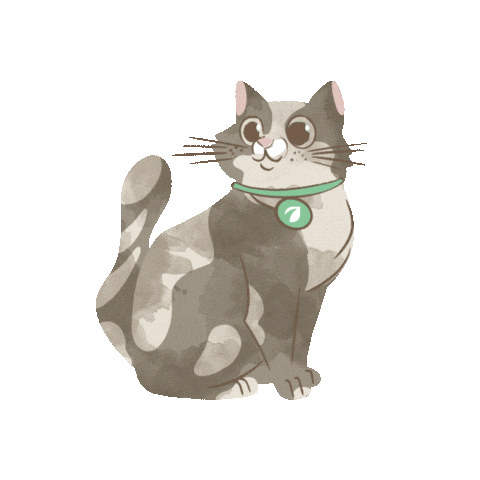 Cat Tail Sticker by Agricamper