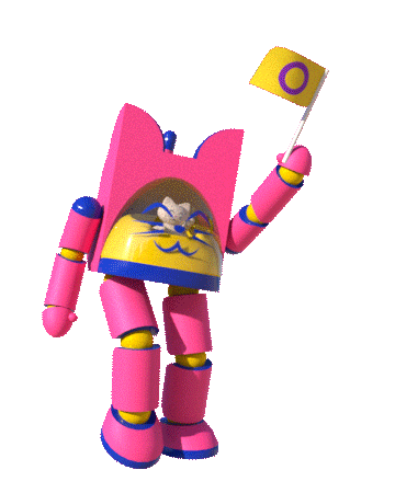 Love Is Love Cat Sticker by Danilo