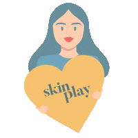 SkinPlay heart girl blue sun Sticker