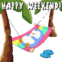 Happy Day Off Sticker by Pudgy Penguins