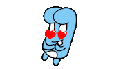 supersadworld love heart hearts bunny Sticker