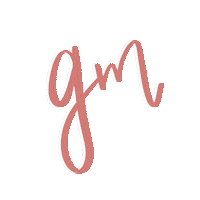 Gm Initials Sticker by Gina Molinaro