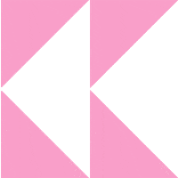 Katie-Kime kk katiekime katie kime kk logo Sticker