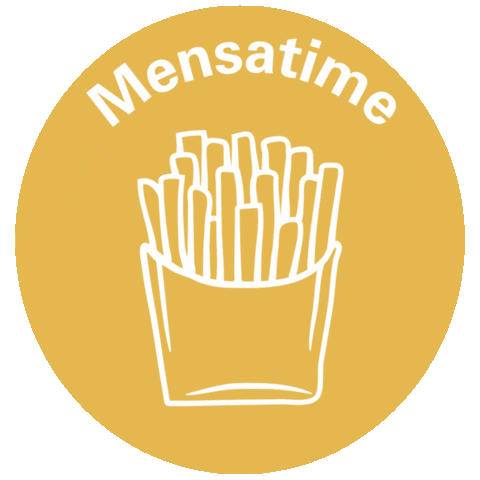 Pommes Mensa Sticker by Universität Kassel