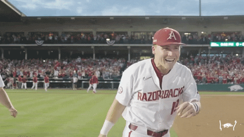 College World Series Fives GIF by Arkansas Razorbacks