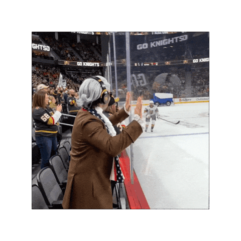 High Five Ice Hockey Sticker