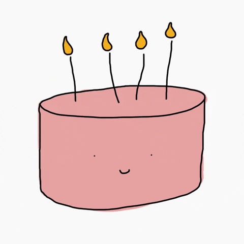 Happy Birthday Pink GIF by stickfiguregirl