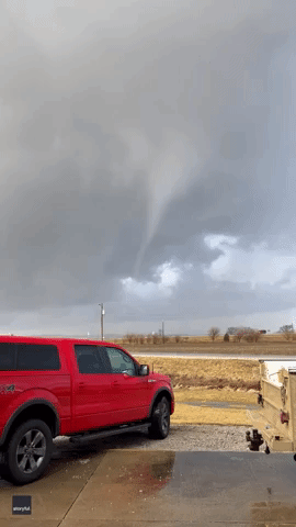 Rainbow Appears in Path of Illinois Funnel Cloud