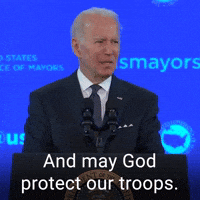 And may God protect our troops.