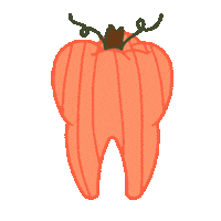 Halloween Orange Sticker