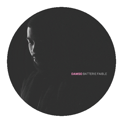 damso_gifs giphyupload album damso batterie faible Sticker