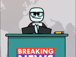 Breaking News Love GIF by Stikbot