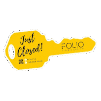 foliotitle real estate closing day just closed folio Sticker