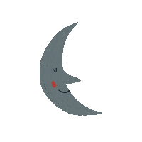 jpomierski night moon goodnight zzz Sticker