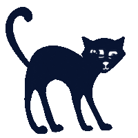 Trick Or Treat Cat Sticker
