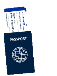 Germany Fly Sticker by United Airlines