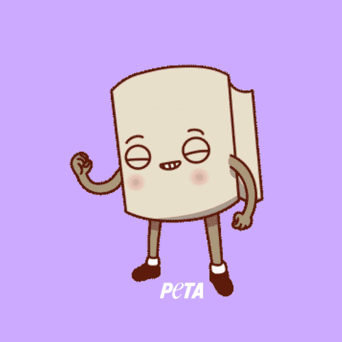 Go Vegan Toilet Paper GIF by PETA
