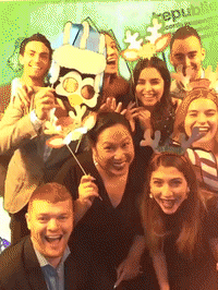 framebeta GIF by Republic Records Holiday Party GIFs