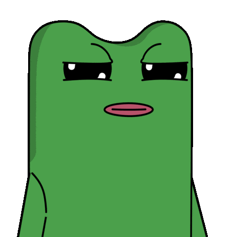 Suspicious Frog Sticker by fwogs